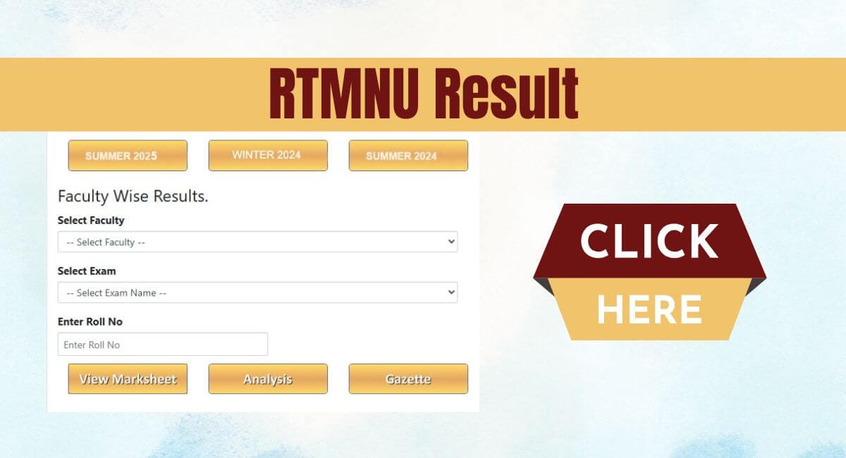 RTMNU Result 2025: Fast & Easy Access to Your Scores Online 1 RTMNU Result