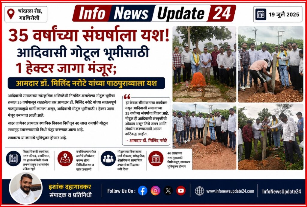 गडचिरोलीत ३५ वर्षांपासून प्रलंबित आदिवासी गोटूल