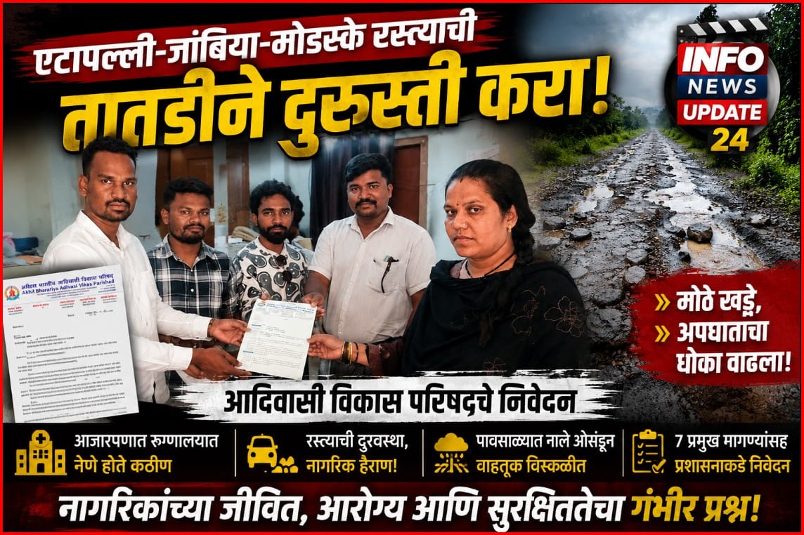 एटापल्ली-etapalli jambiya modaske rasta durusti nivedan.webp